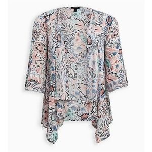 TORRID 2X KIMONO - GAUZE PAISLEY